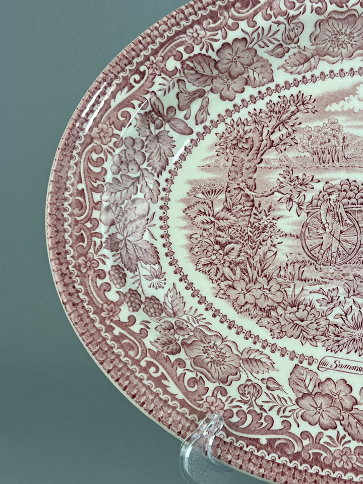 Vassoio ceramica inglese vintage