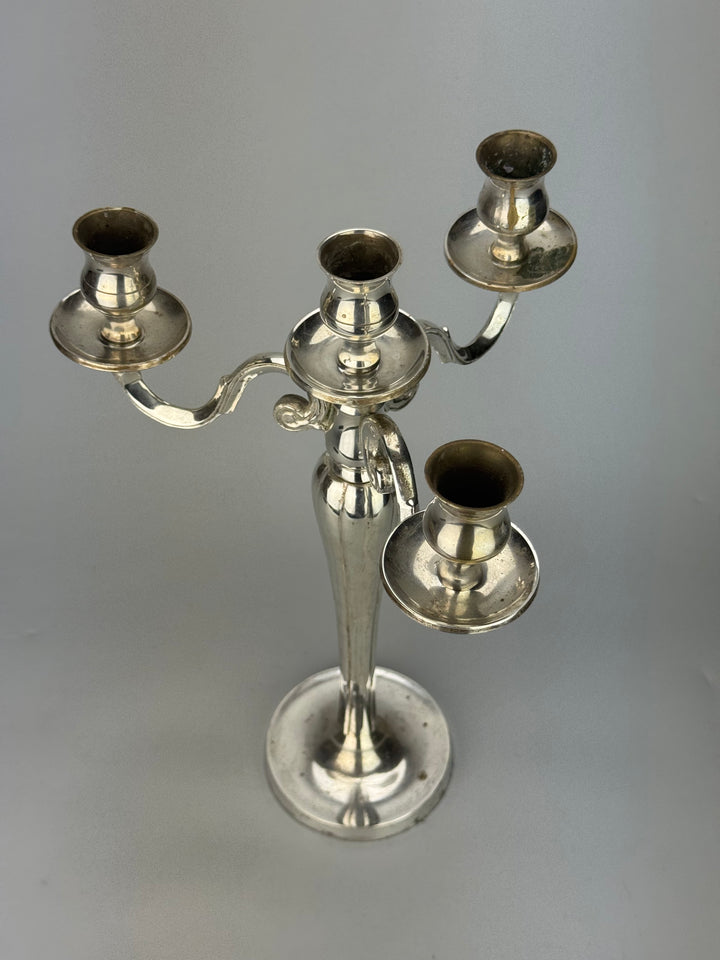 Candelabro Silverplated a 4 Fiamme King's House Sheffield Collection