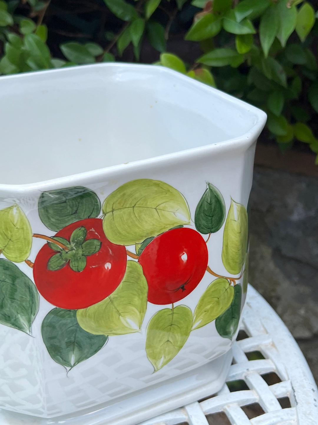 Cachepot in ceramica Ceramica d’Este decoro pomodori