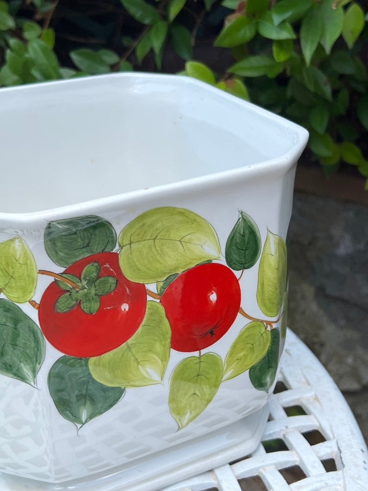 Cachepot in ceramica Ceramica d’Este decoro pomodori