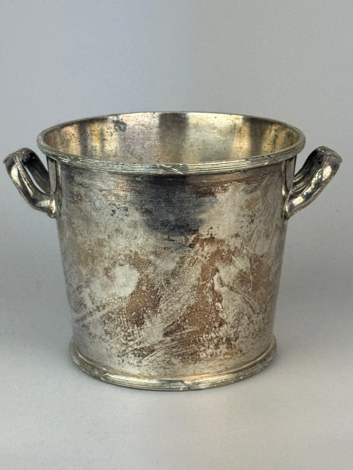 Secchiello ghiaccio vintage Royal Queen Sheffield Caffè Martini Rossi Roma Altezza 14,5 cm