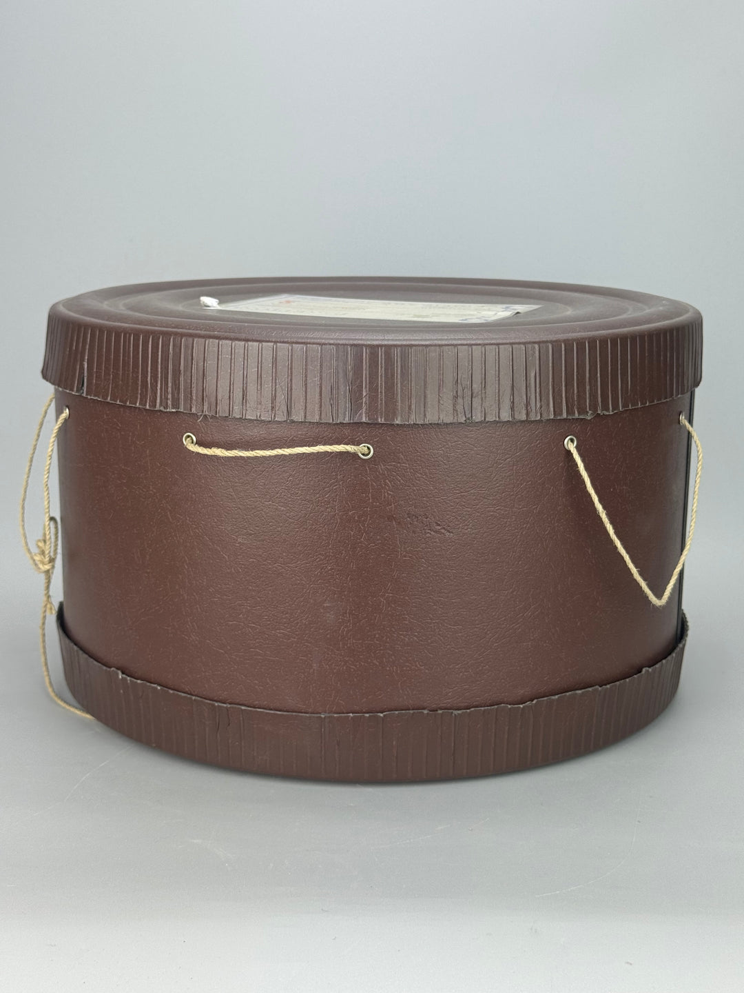 Scatola per Panettone in cartone marrone con etichetta originale vintage