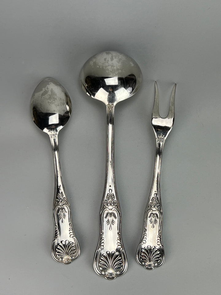 Servizio posate sei persone silverplate
