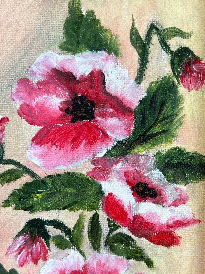 Quadro fiori olio su tela