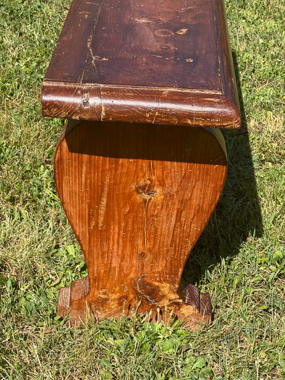 Panche rustiche in legno massello vintage
