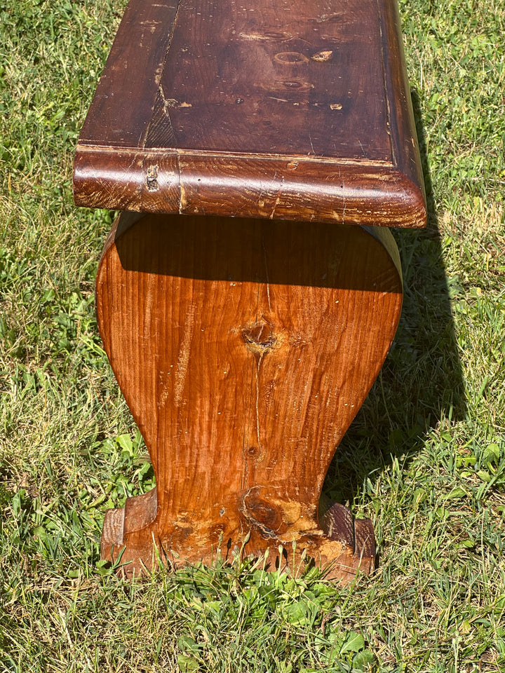 Panche rustiche in legno massello vintage