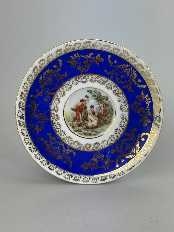 Set di 10 tazzine da caffè in porcellana Bremer & Schmidt scena galante