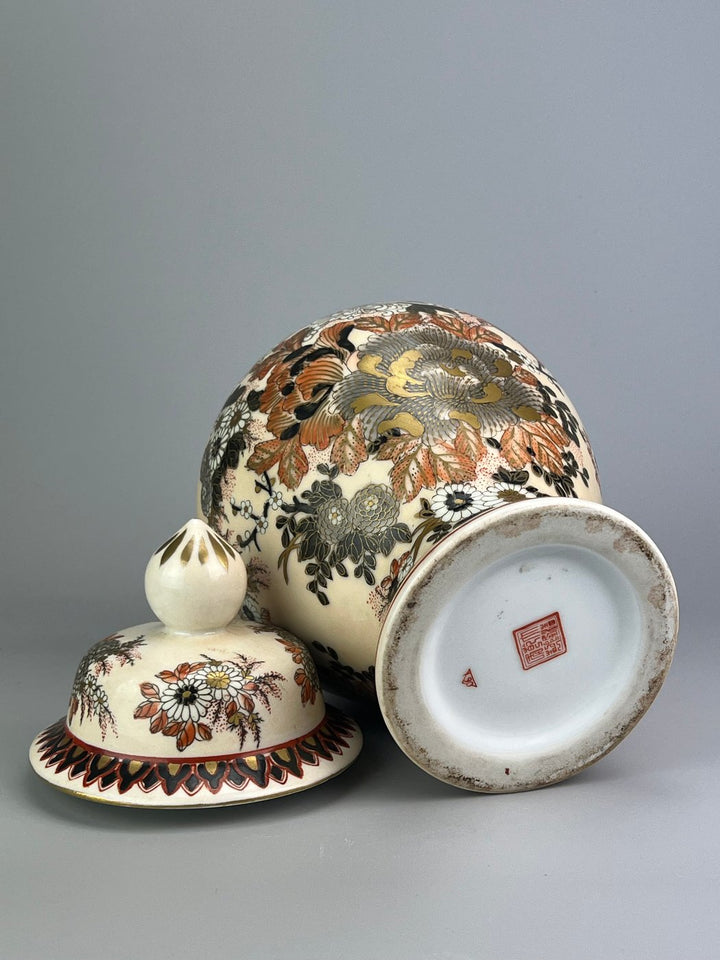 Vaso Cinese porcellana dipinta a mano decoro floreale