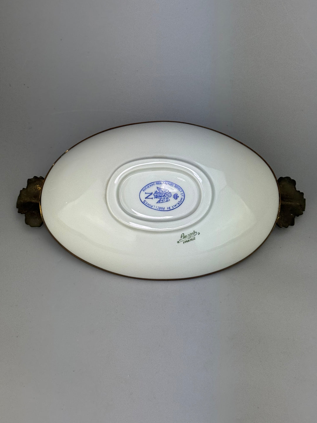 Svuotatasche vintage Limoges France in porcellana dipinta a mano