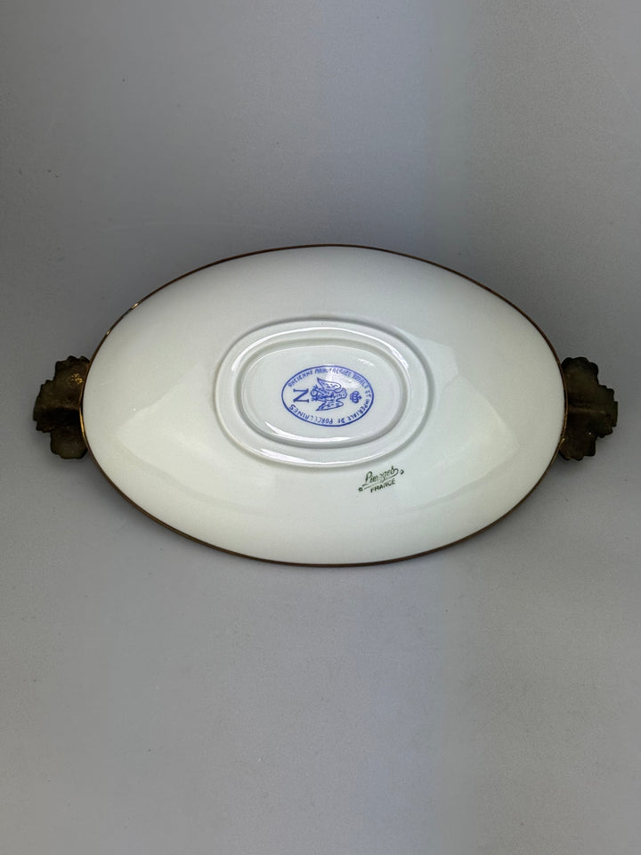 Svuotatasche vintage Limoges France in porcellana dipinta a mano