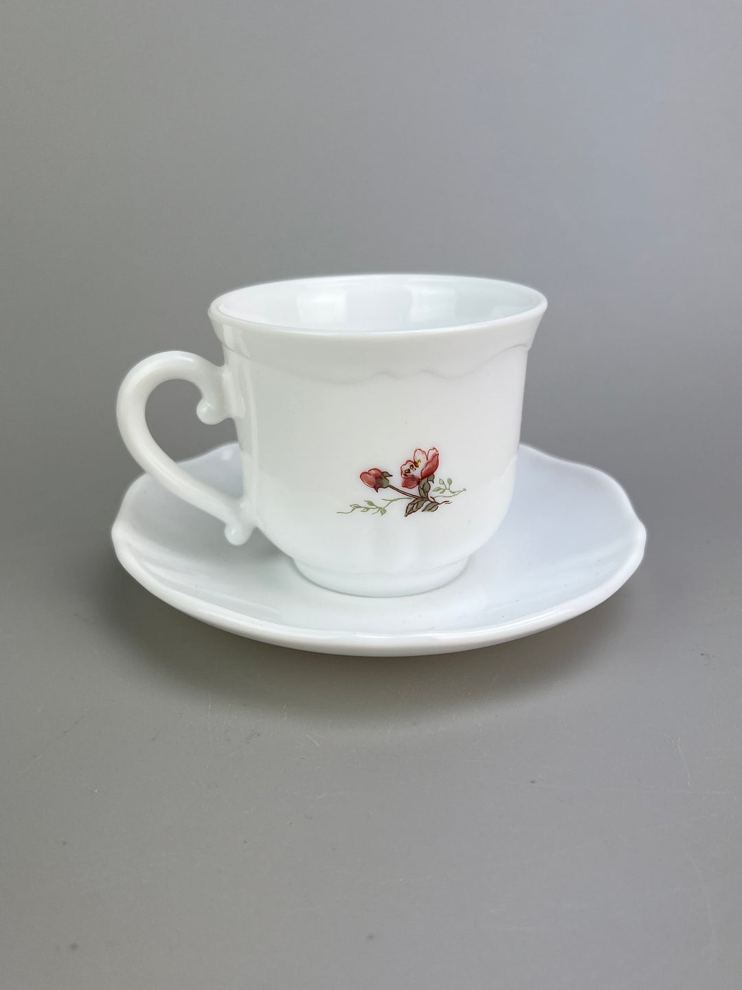 Set da tè per sei persone Arcopal decoro fiori rosa