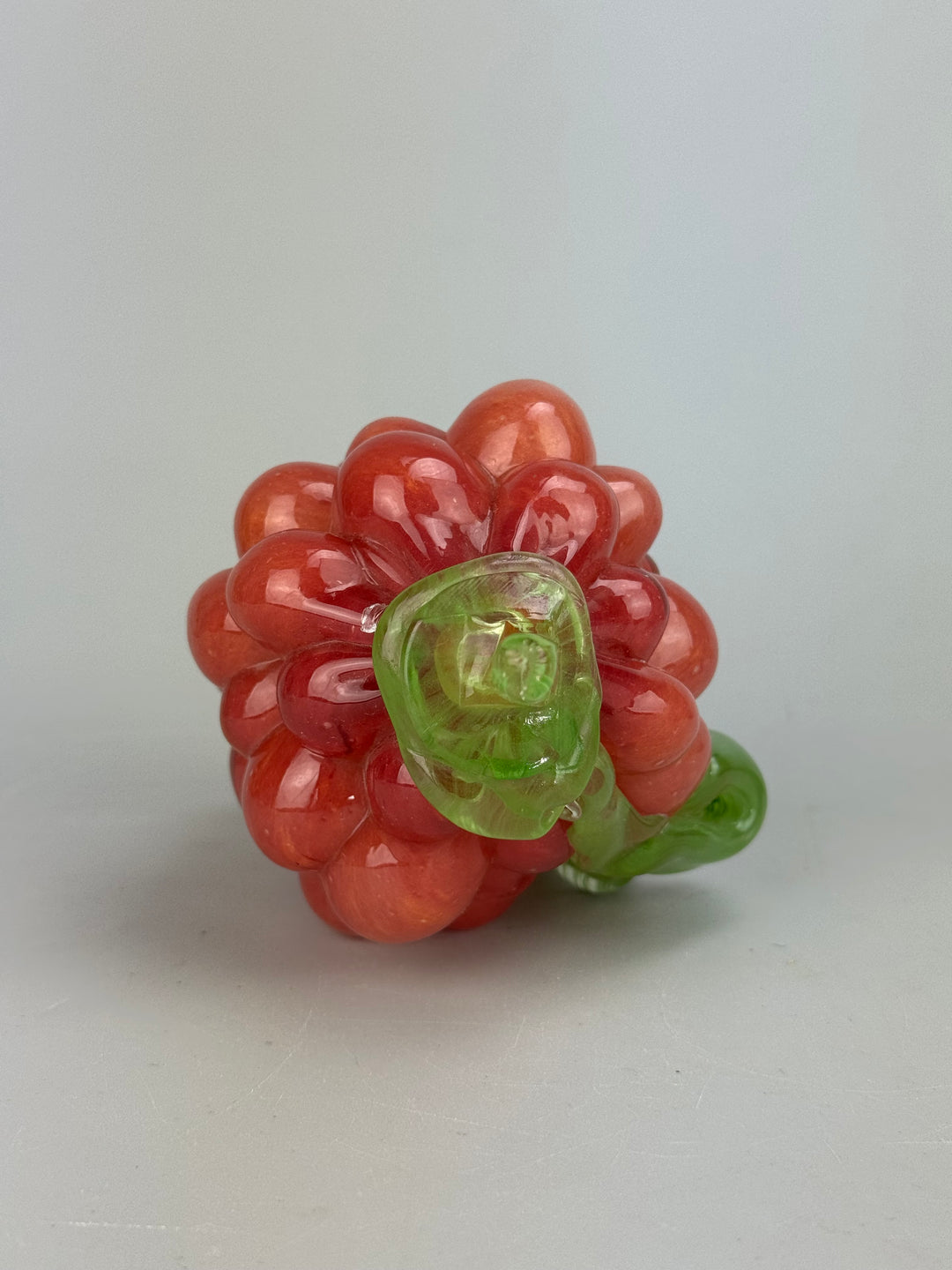 Set di frutta decorativa in vetro soffiato colorato 6 pezzi vintage