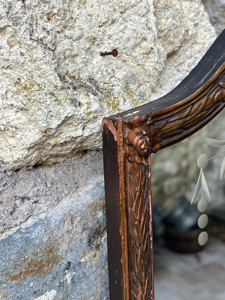 Specchio cornice legno intagliato