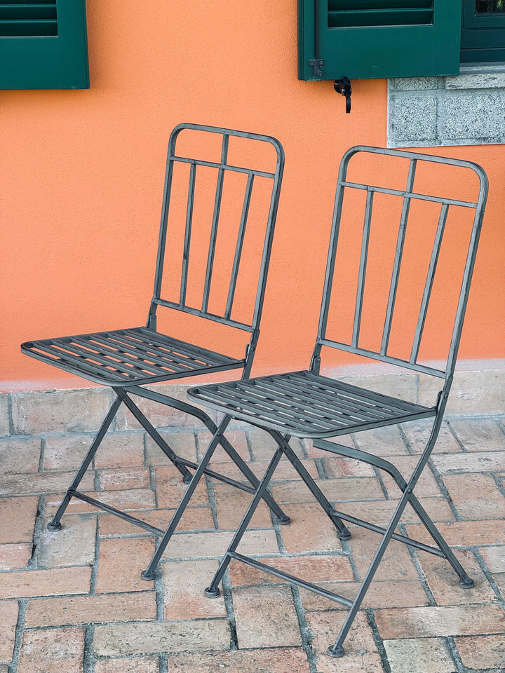 Set da esterno con tavolino e 2 sedie pieghevoli