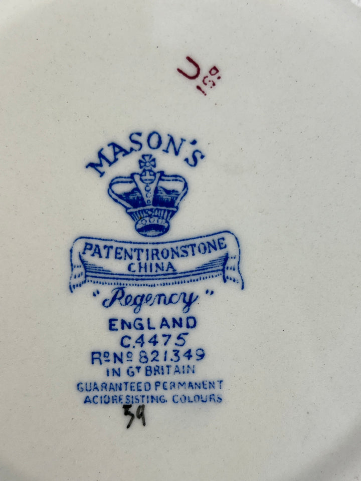 Piattino ceramica Mason’s decoro regency