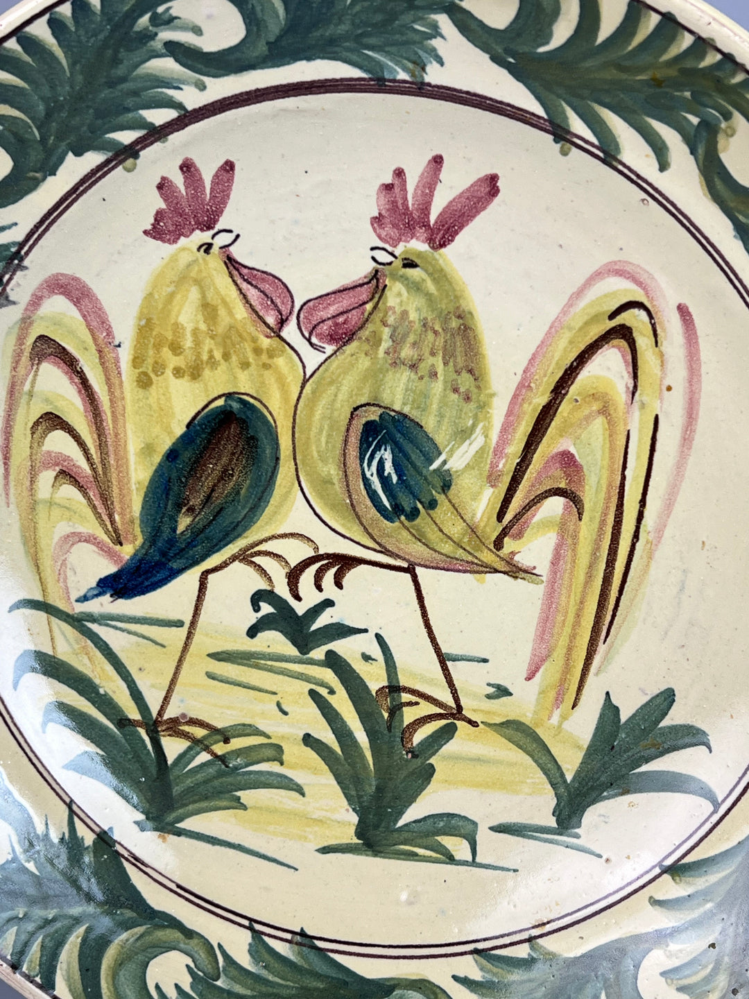 Piatto da parete ceramica Carlo Zubrod Grottaglie