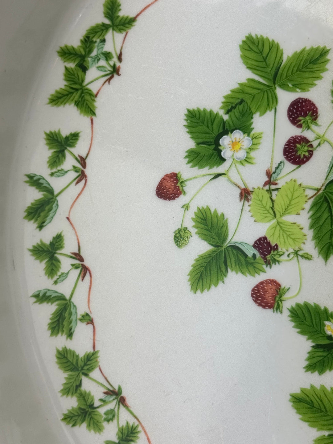 Pirofila in ceramica vintage Portmeirion con decoro fragoline di bosco