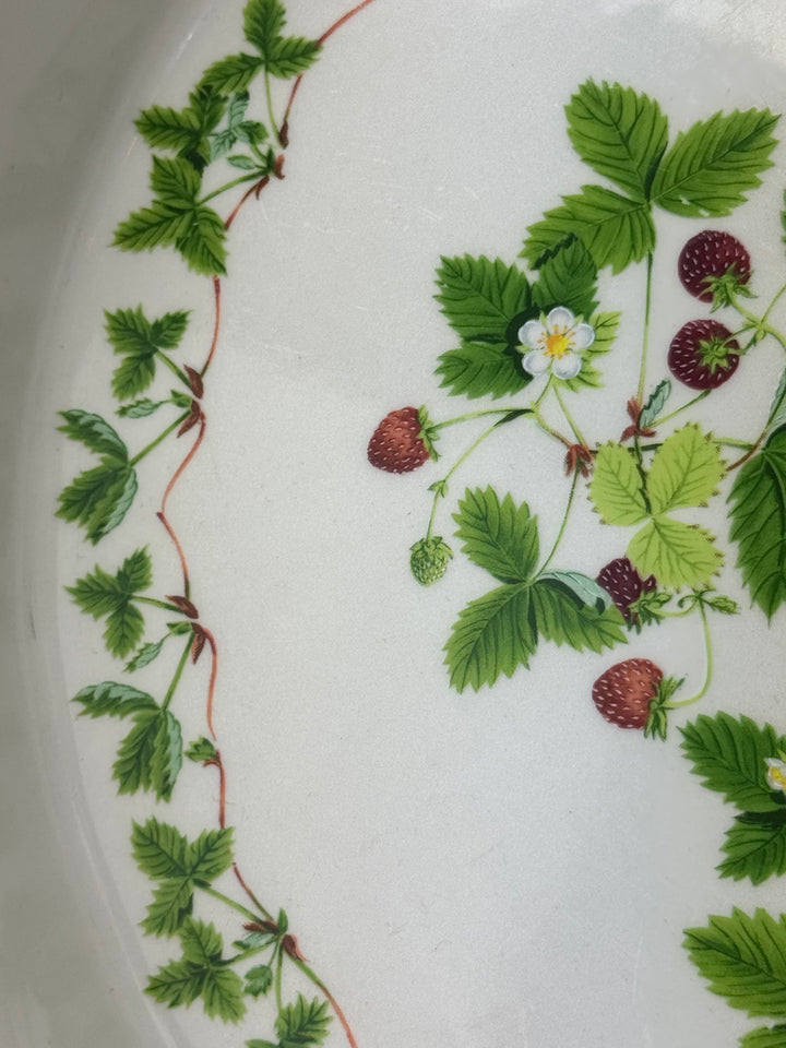 Pirofila in ceramica vintage Portmeirion con decoro fragoline di bosco