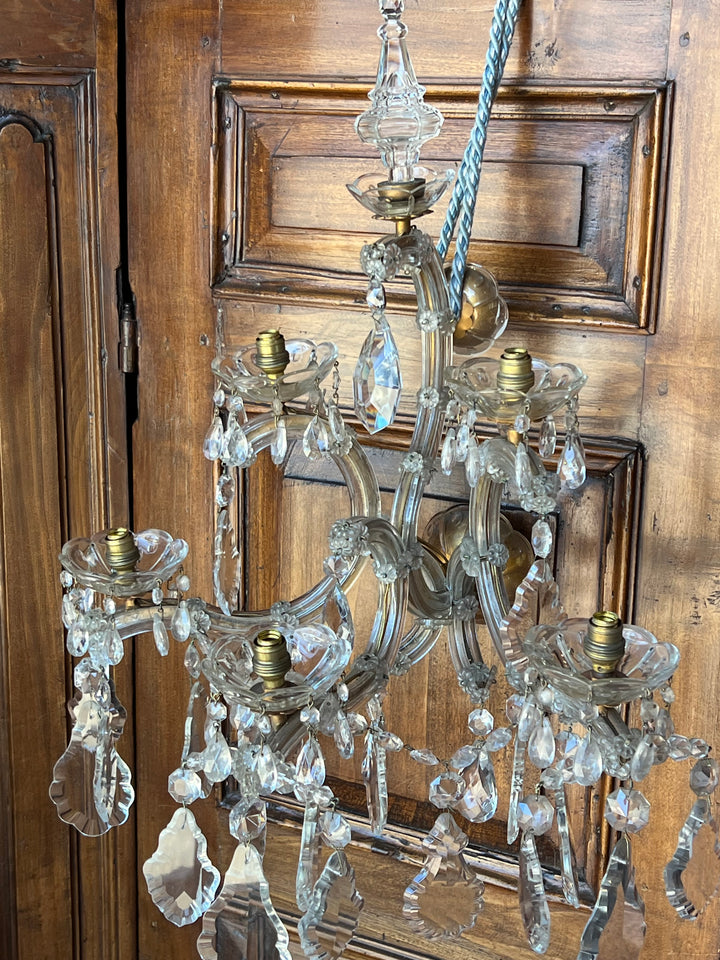 Coppia applique cinque luci stile Maria Teresa
