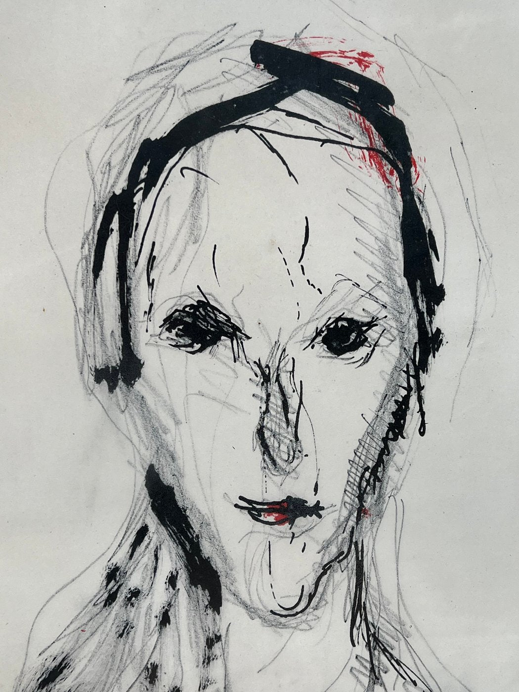 Litografia Ritratto Espressivo Ernesto Treccani
