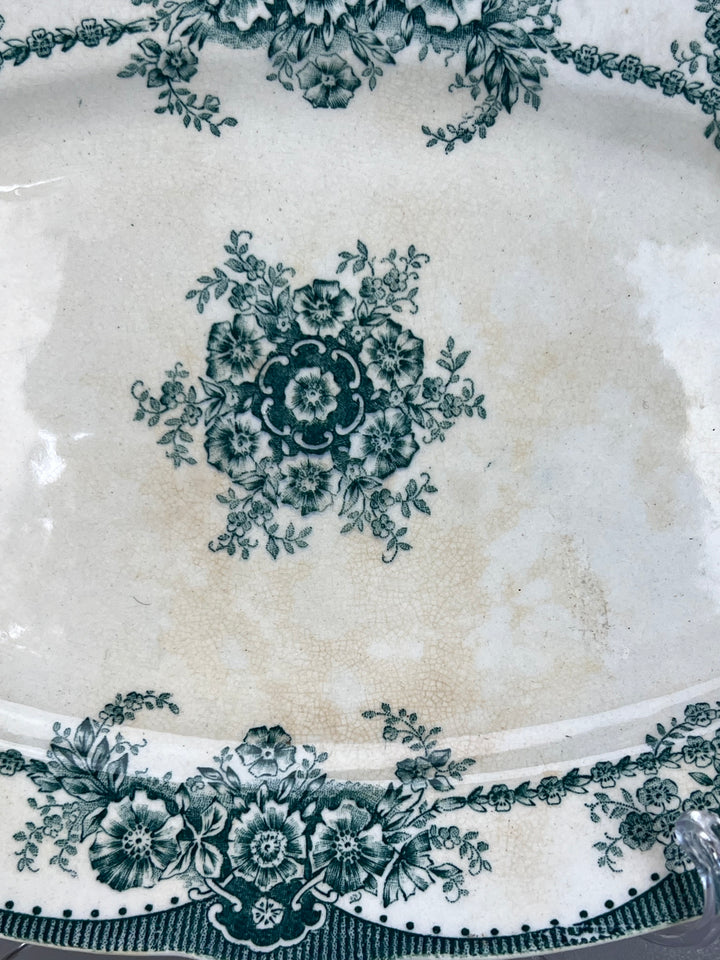 Vassoio ovale ceramica Rorstrand Flora