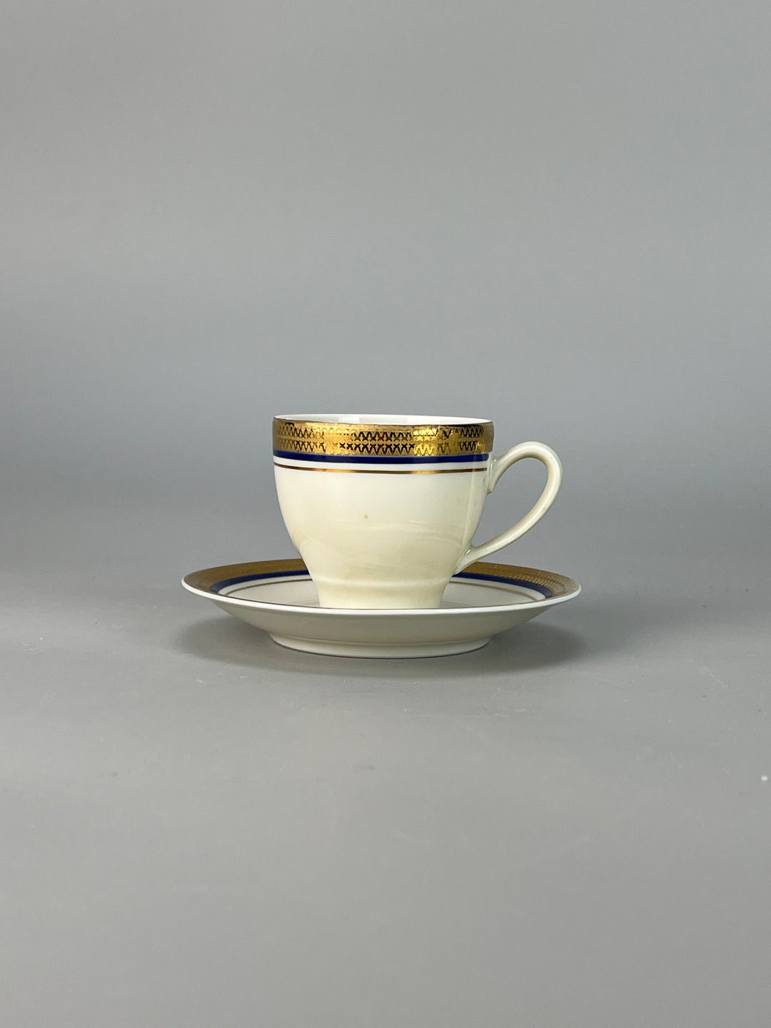 Servizio da caffè dodici persone Seltmann Bavaria bordo oro e blu