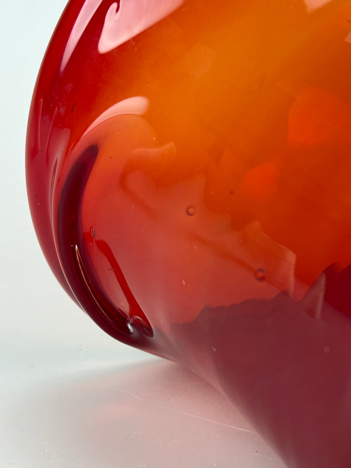 Secchiello da Ghiaccio in Vetro Rosso – Design Vintage