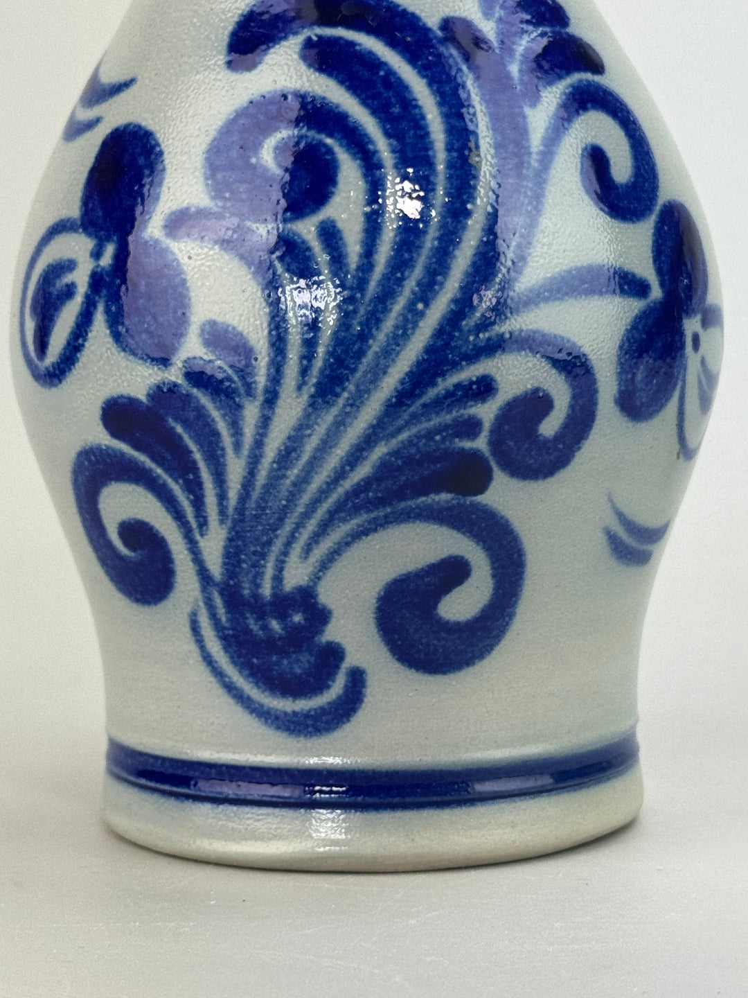 Brocca in ceramica smaltata a sale Merkelbach Manufaktur decoro blu