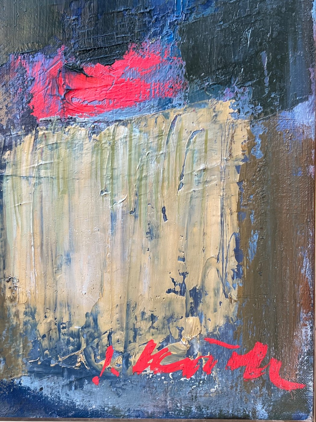 Quadro olio su tela arte astratta contemporanea