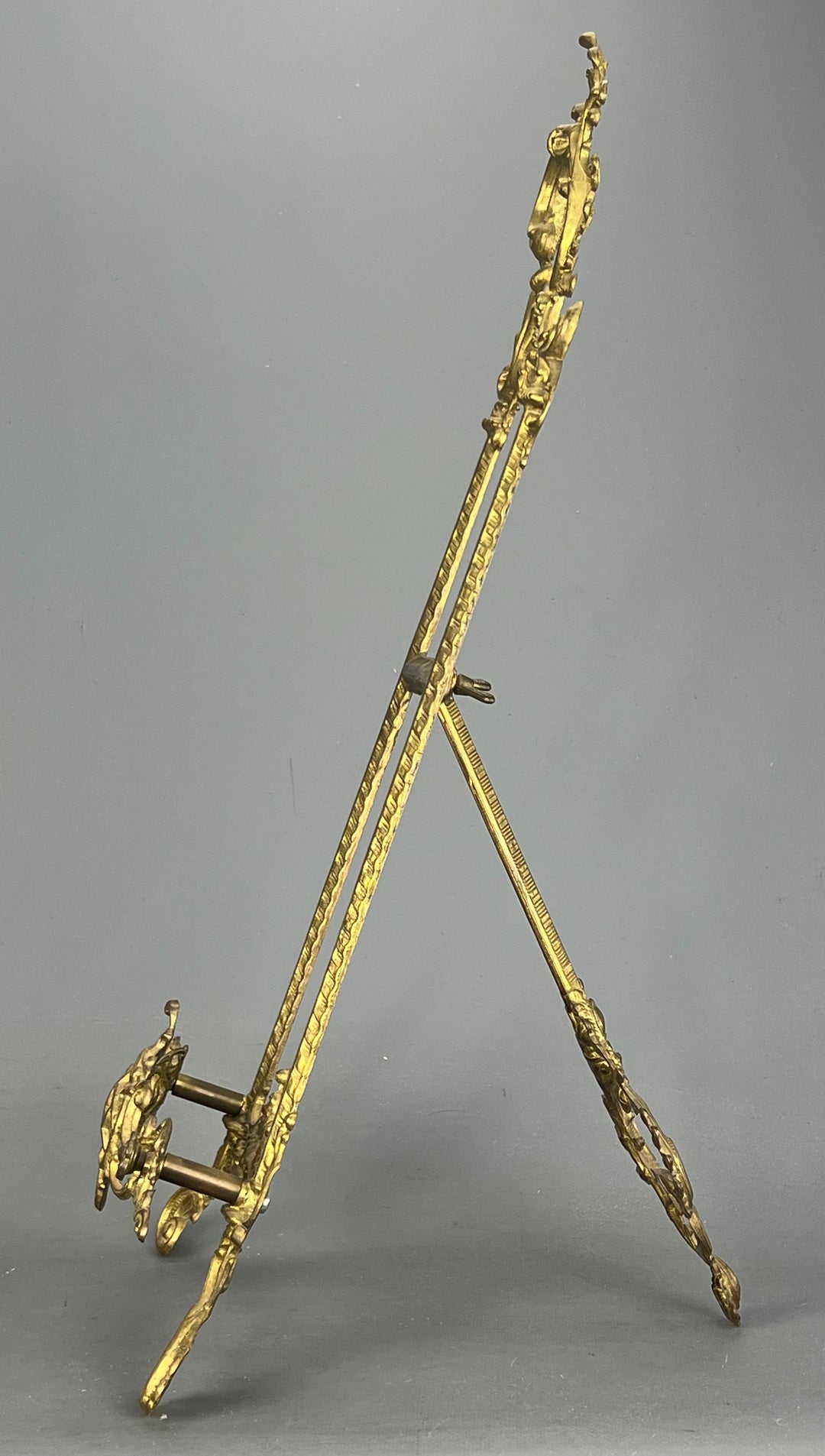 Cavalletto da tavolo ottone stile rococò vintage