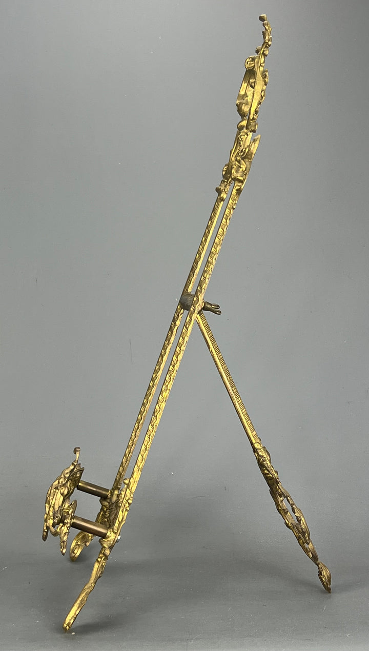Cavalletto da tavolo ottone stile rococò vintage