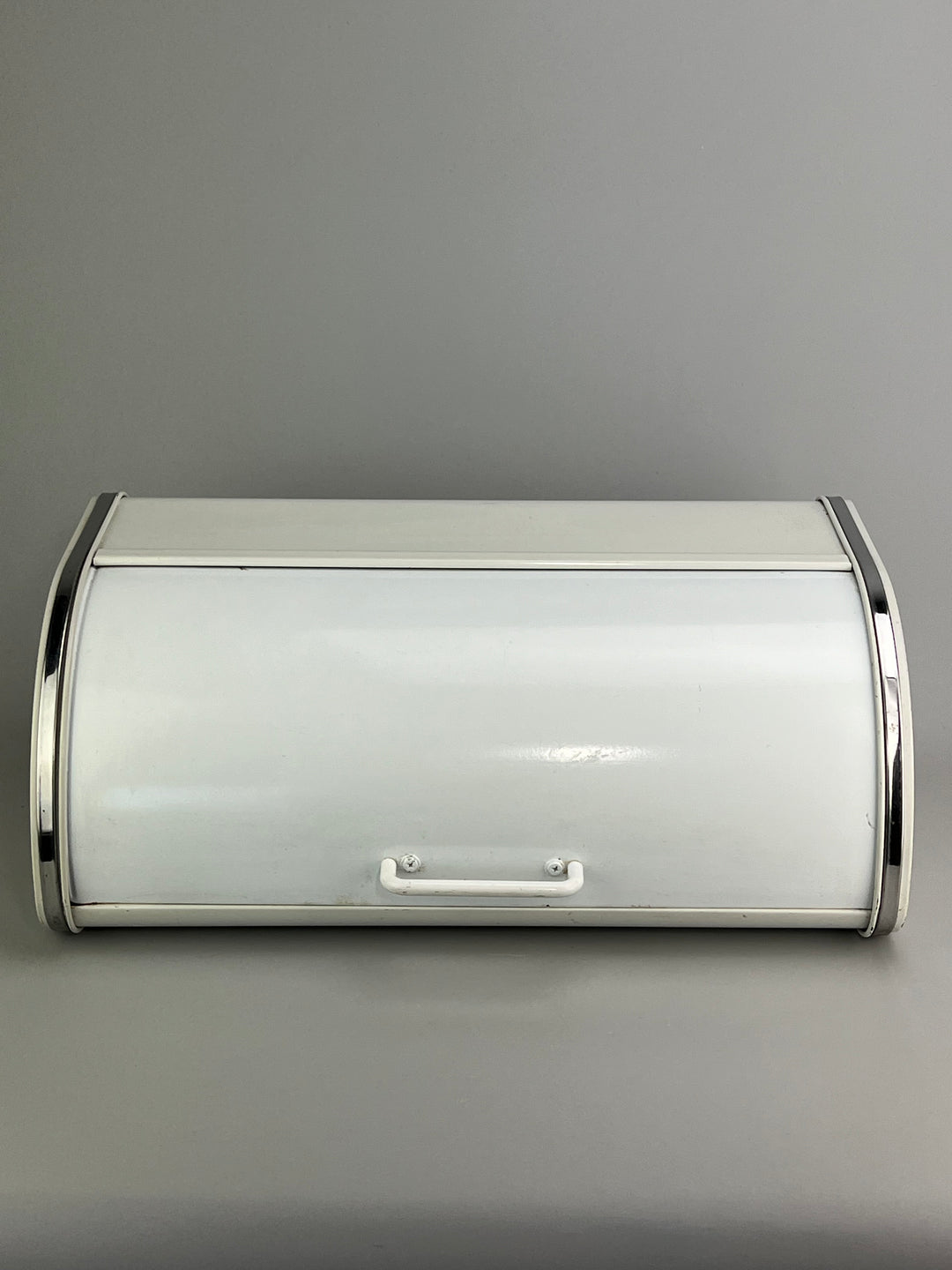 Wnvivi Porta Pane Con Porta Arrotolabile,Scatola Porta Pane In Metallo A Specchio Con Finestra Trasparente,Contenitore Porta Pane Di Grande Capacità Per Piano Cucina Domestica(Bianco - copertina