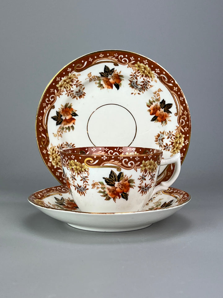 Trio tazza da tè in porcellana inglese