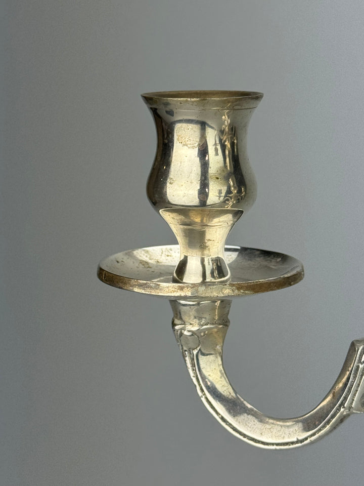Candelabro Silverplated a 4 Fiamme King's House Sheffield Collection