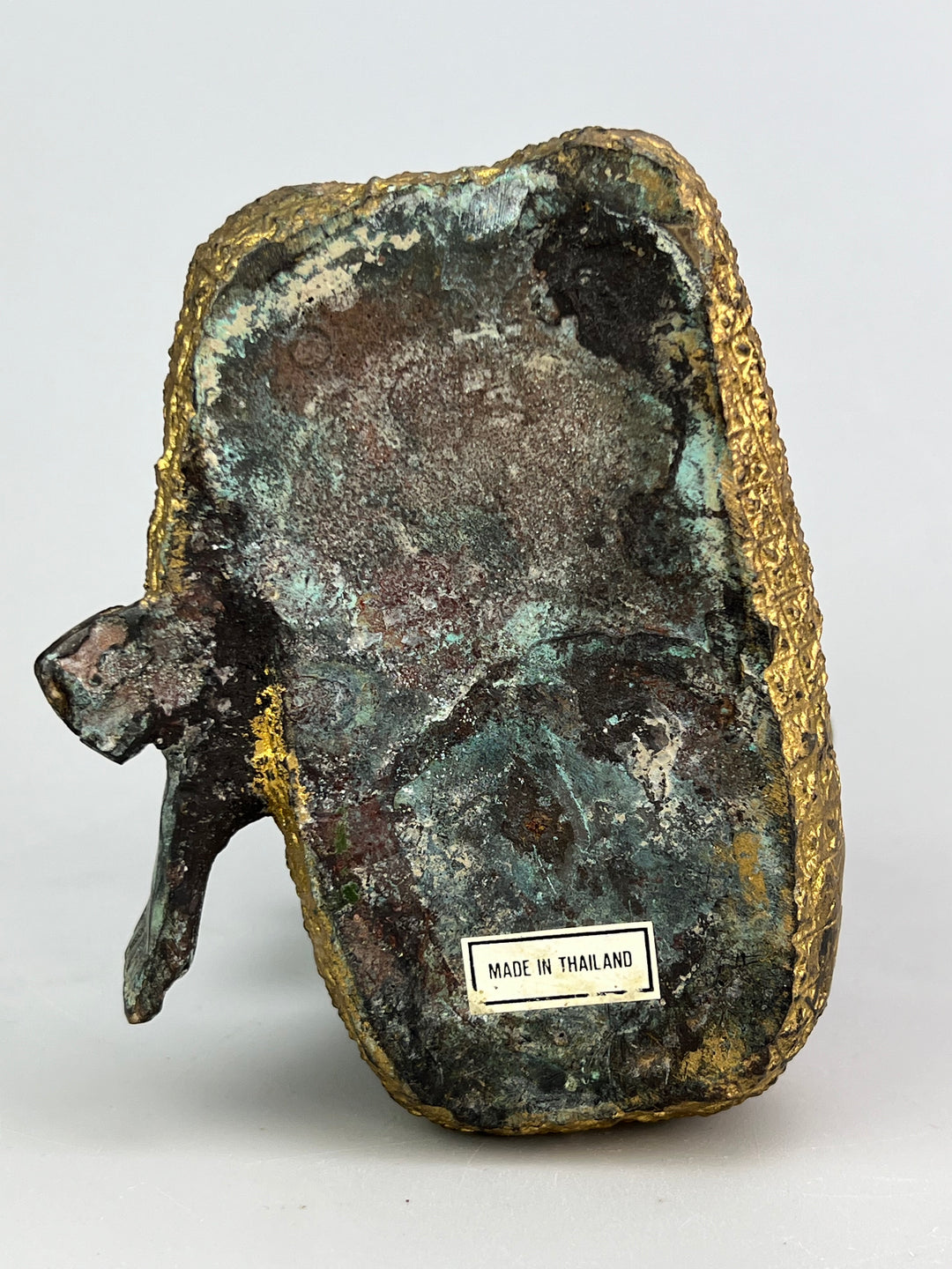 Statuina thailandese in bronzo dorato