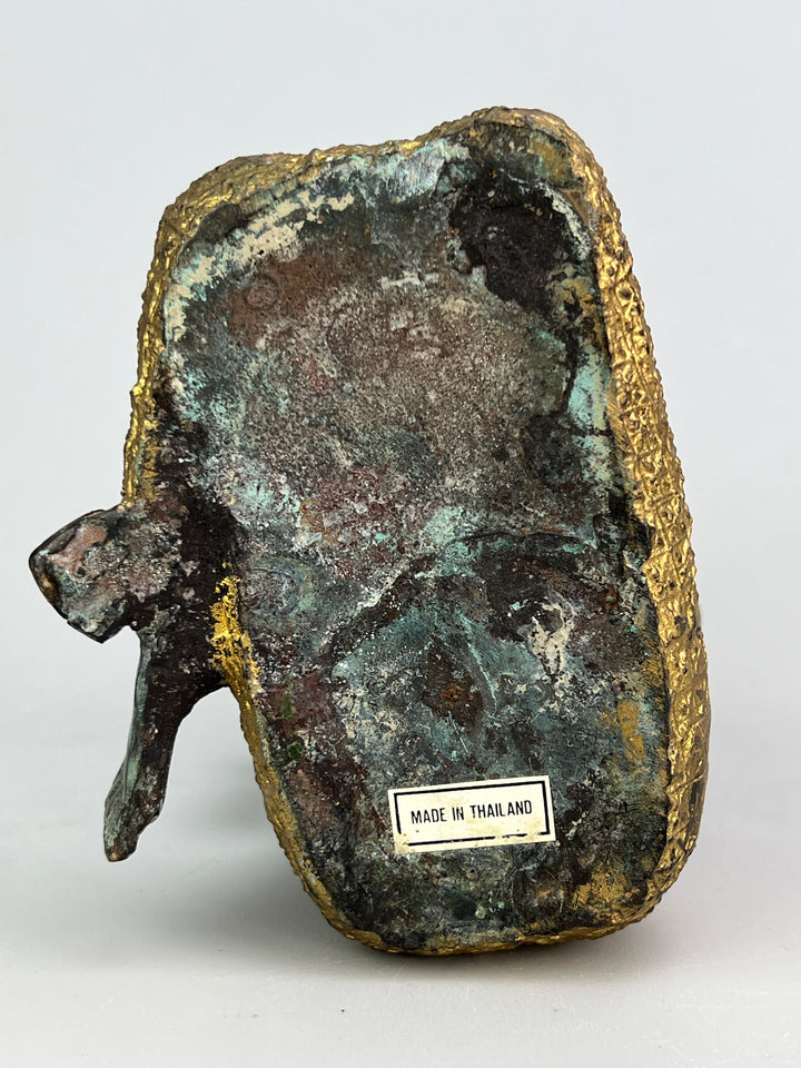 Statuina thailandese in bronzo dorato