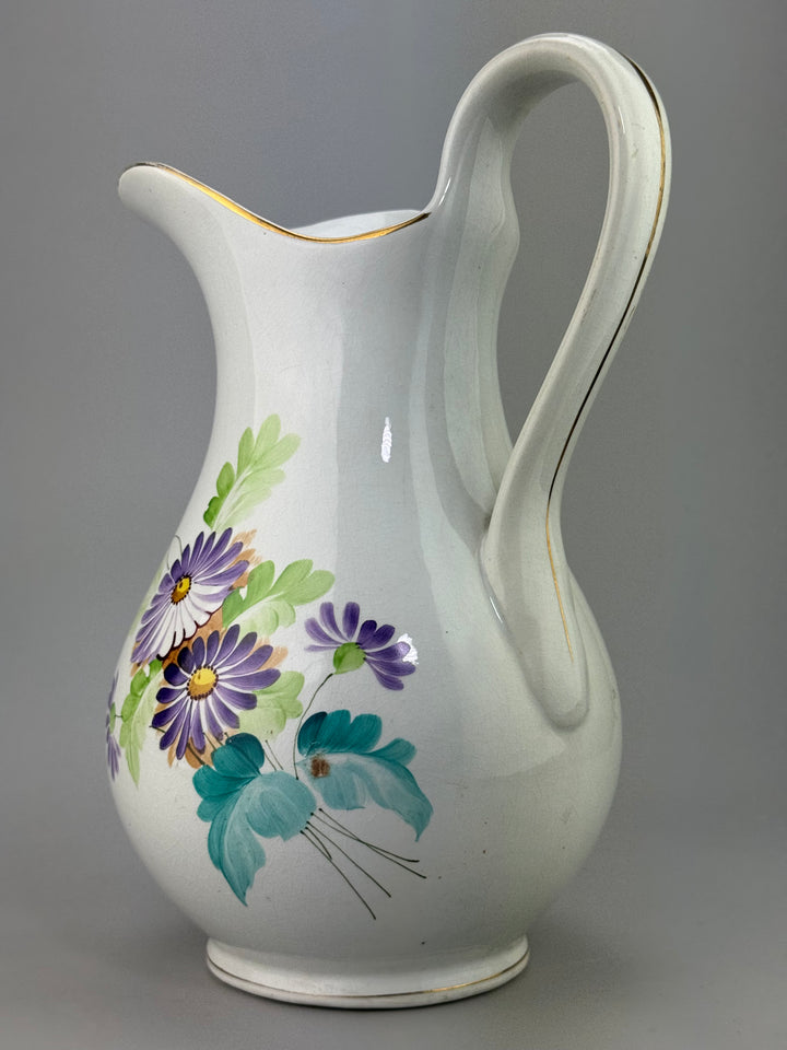 Brocca in ceramica dipinta a mano Società Ceramica Lombarda Milano