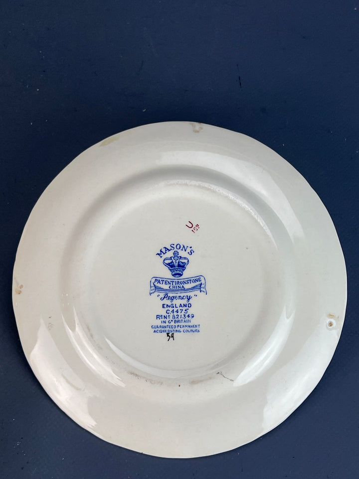 Piattino ceramica Mason’s decoro regency