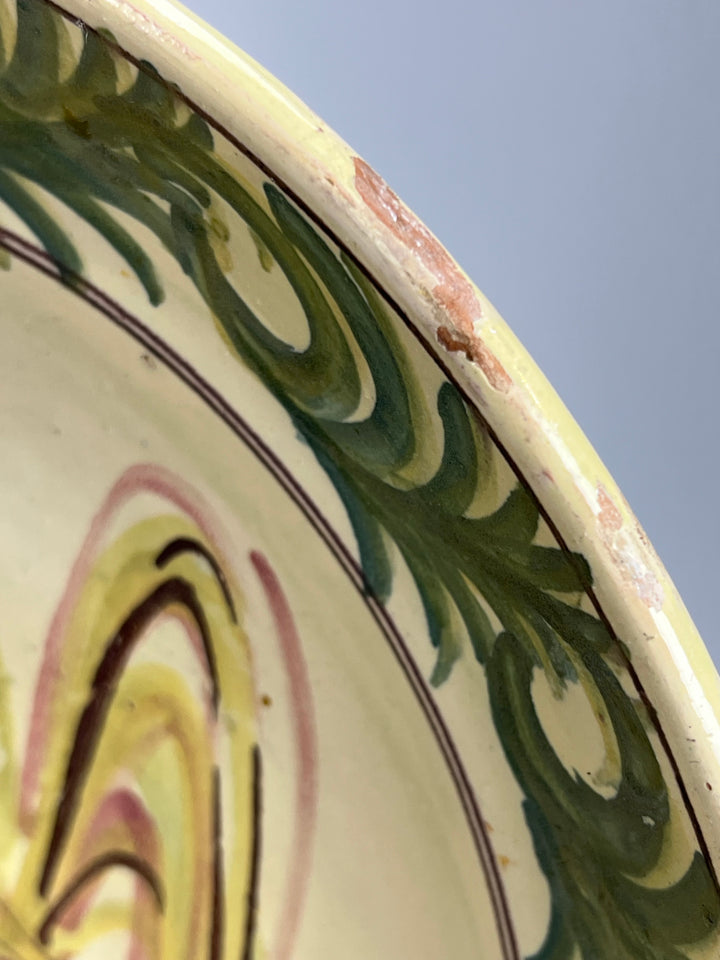 Piatto da parete ceramica Carlo Zubrod Grottaglie