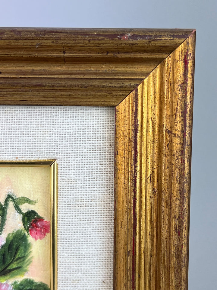 Quadro fiori olio su tela