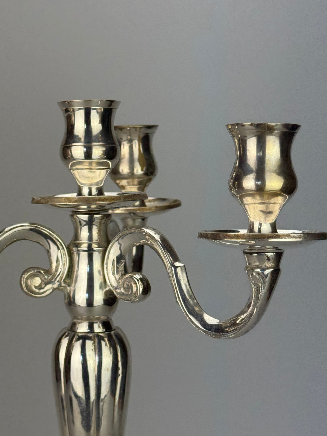 Candelabro Silverplated a 4 Fiamme King's House Sheffield Collection