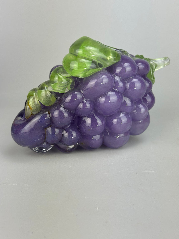Set di frutta decorativa in vetro soffiato colorato 6 pezzi vintage