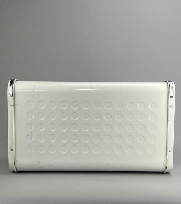 Wnvivi Porta Pane Con Porta Arrotolabile,Scatola Porta Pane In Metallo A Specchio Con Finestra Trasparente,Contenitore Porta Pane Di Grande Capacità Per Piano Cucina Domestica(Bianco - 2