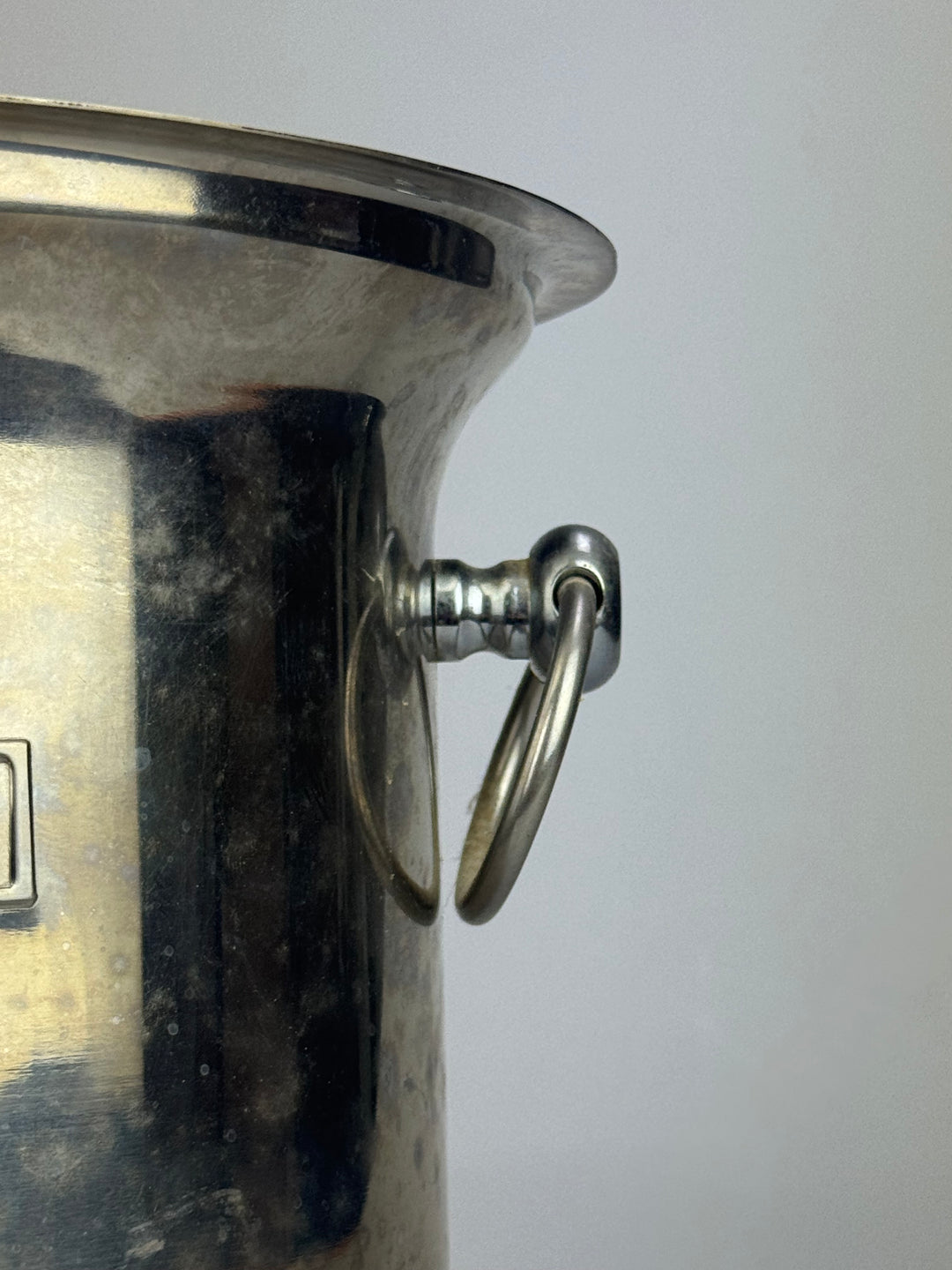 Secchiello ghiaccio Martini vintage in acciaio inox Made in Italy