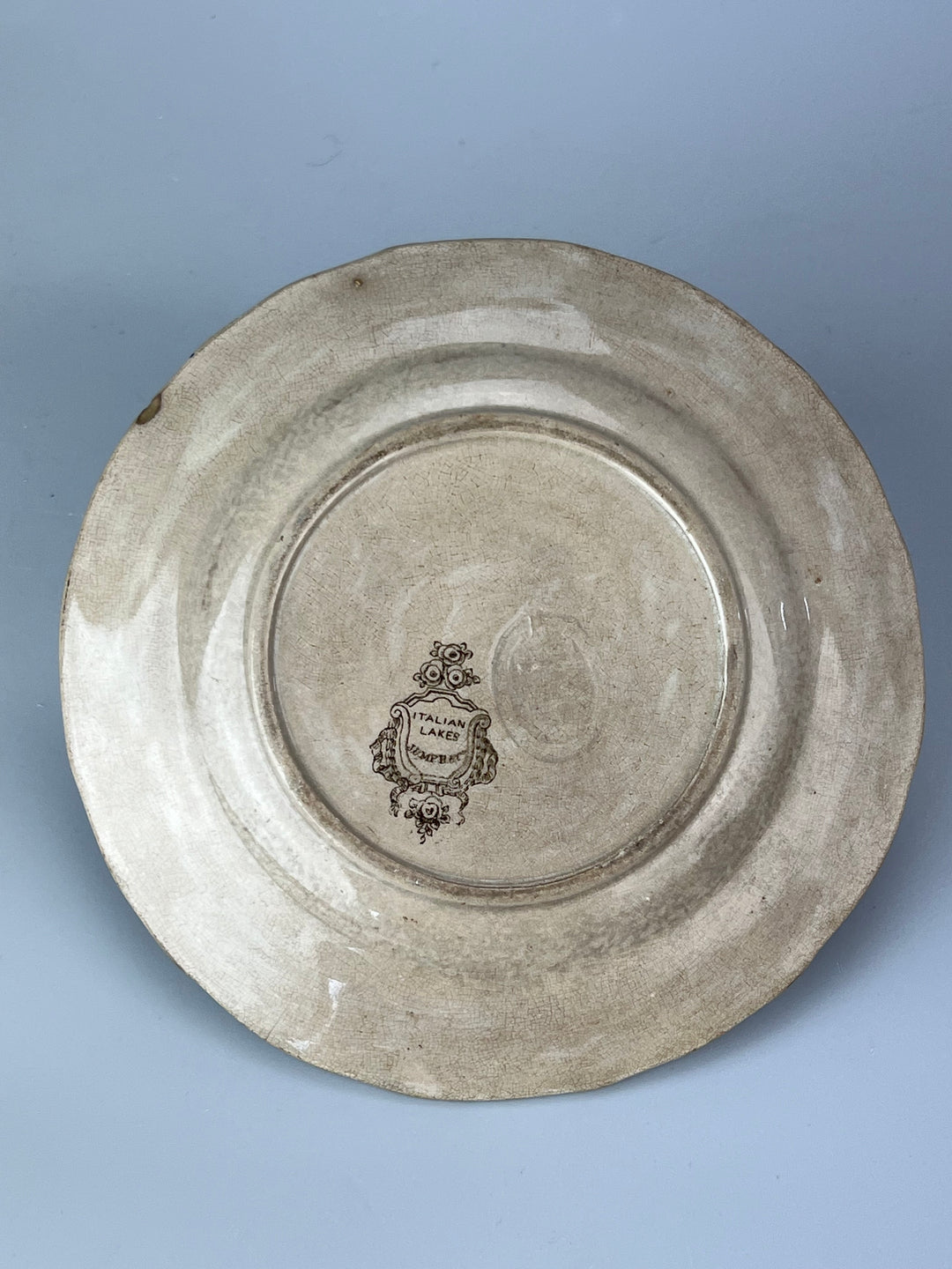Piatto Antico J. & M.P. Bell & Co – Decoro Italian Lakes, Staffordshire