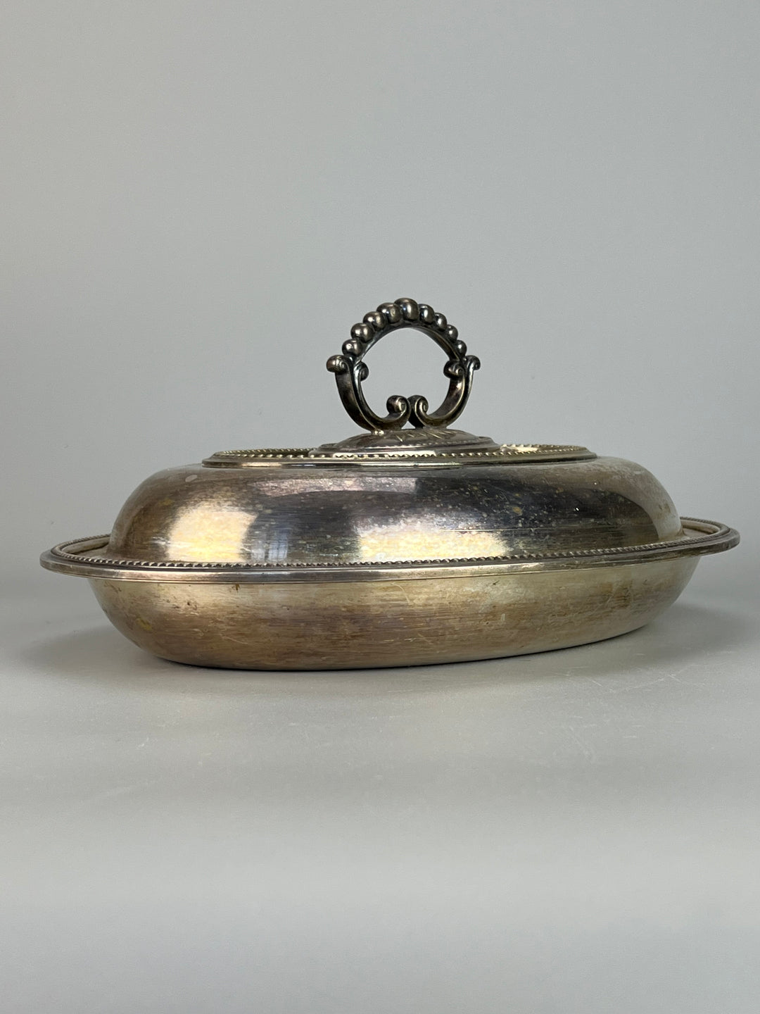 Legumiera silverplated lavorato vintage