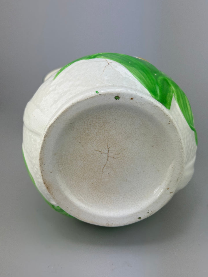 Brocca in ceramica decorata a mano con motivo floreale