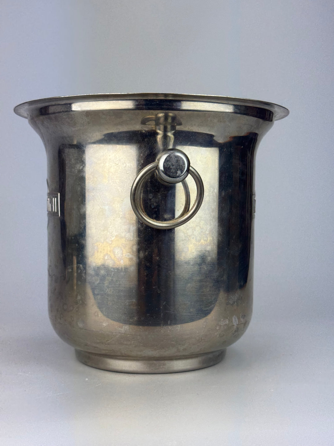 Secchiello ghiaccio Martini vintage in acciaio inox Made in Italy