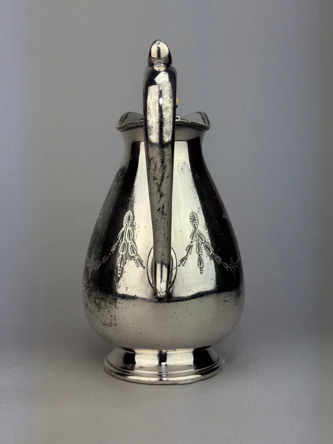Caffettiera vintage James Deakin & Sons in silverplate Sheffield XX secolo