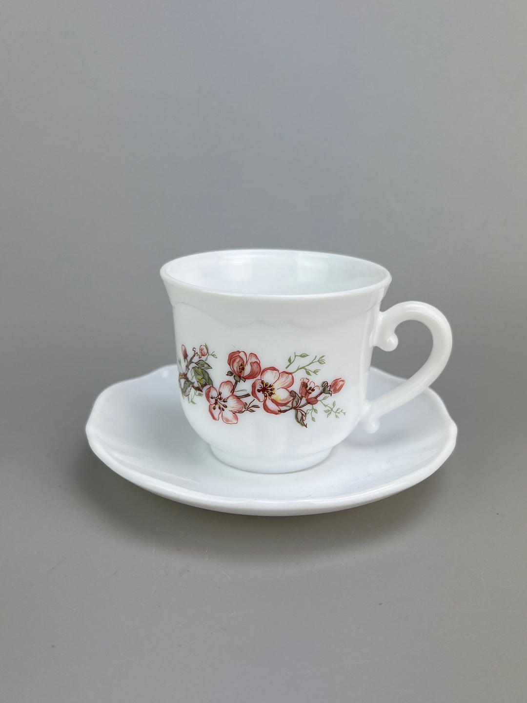 Set da tè per sei persone Arcopal decoro fiori rosa